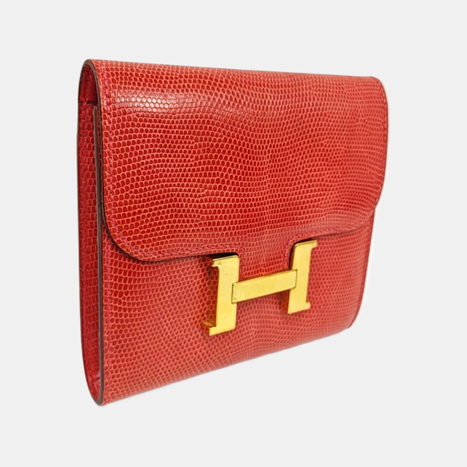 Constance Lizard Red Wallet