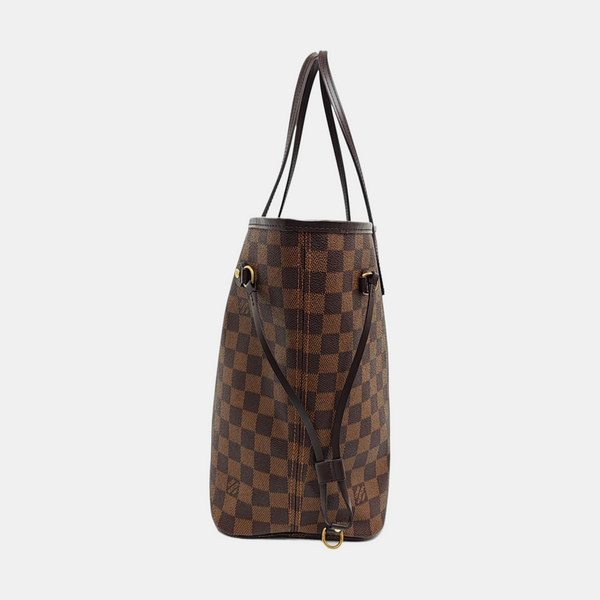 NEVERFULL MM Damier Ebene Coated Canvas Brown