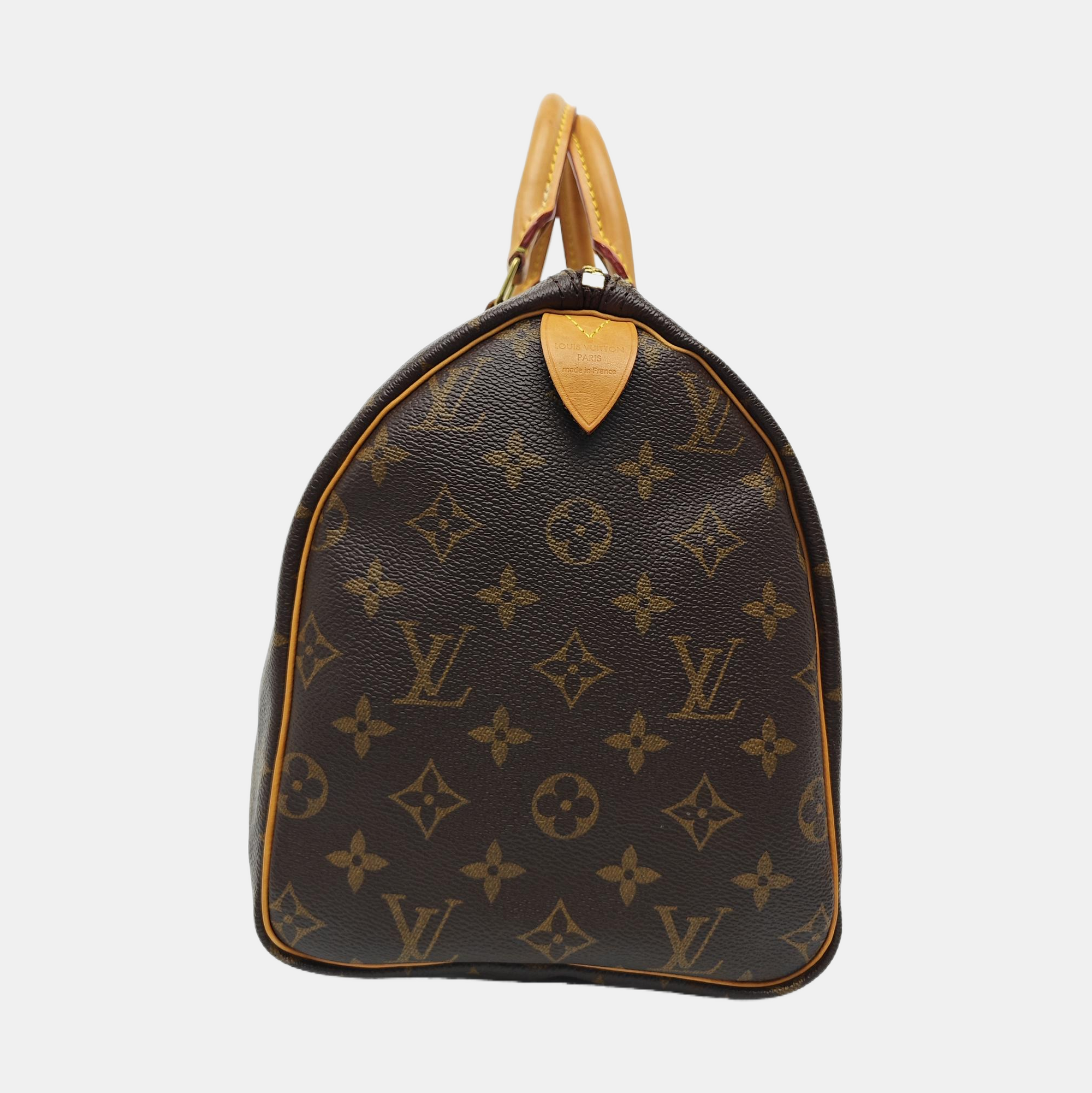SPEEDY 30 Monogram Coated Canvas Brown
