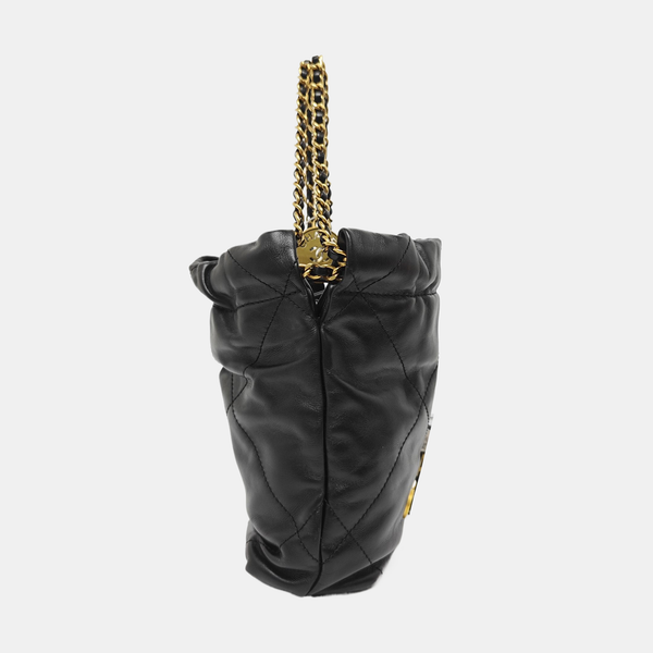 CHANEL 22 Mini Quilted Calfskin Black