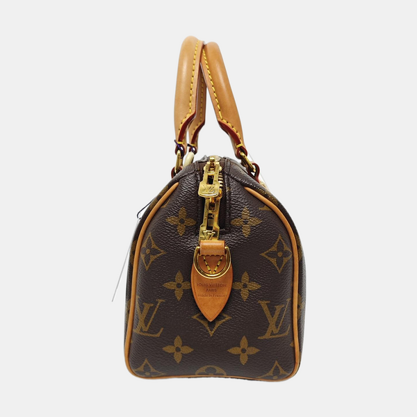 SPEEDY 20 Monogram Coated Canvas Brown