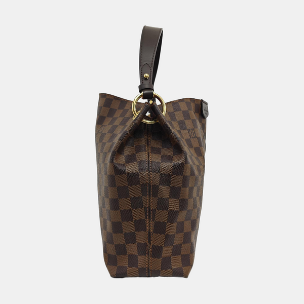 GRACEFUL PM Damier Ebene Coated Canvas Brown
