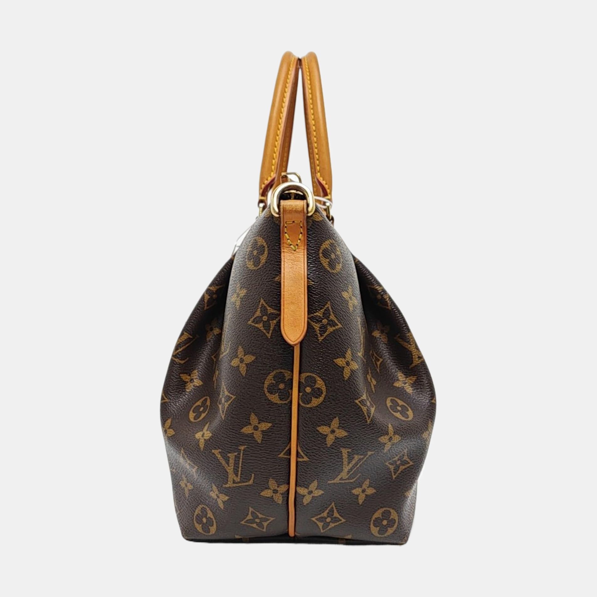 TURENNE MM Monogram Coated Canvas Brown