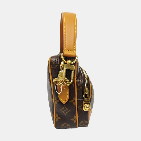 VINTAGE TROCADERO 27 Monogram Coated Canvas Brown