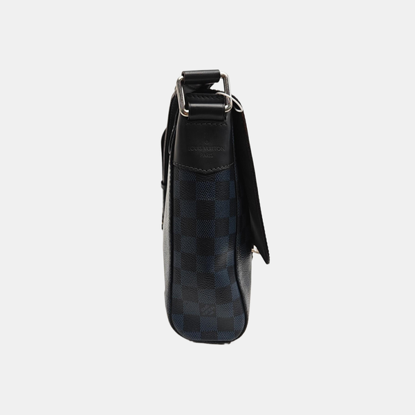 NEWPORT PM Damier Coated Canvas Blue