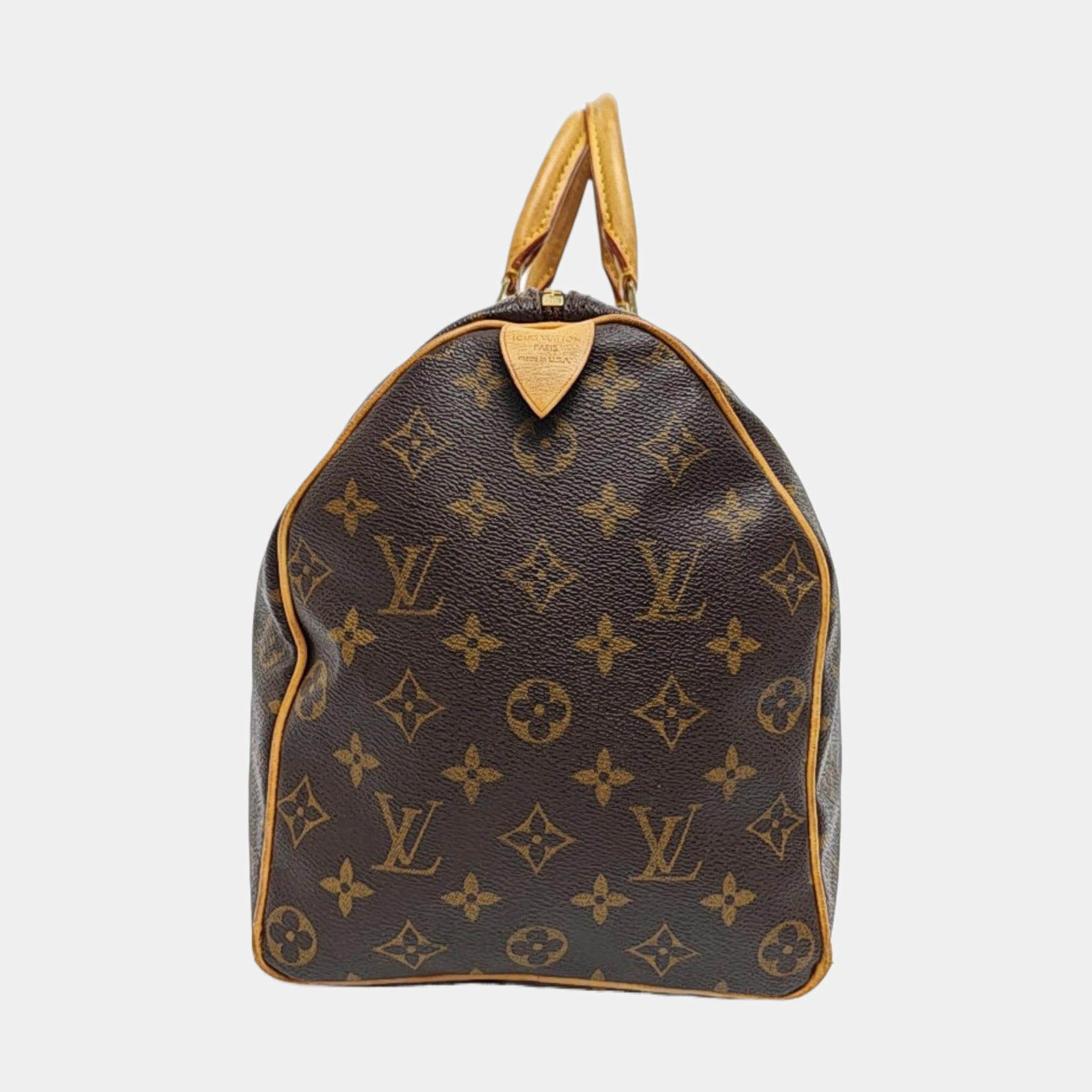 SPEEDY 35 Monogram Coated Canvas Brown