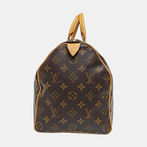 SPEEDY 35 Monogram Coated Canvas Brown