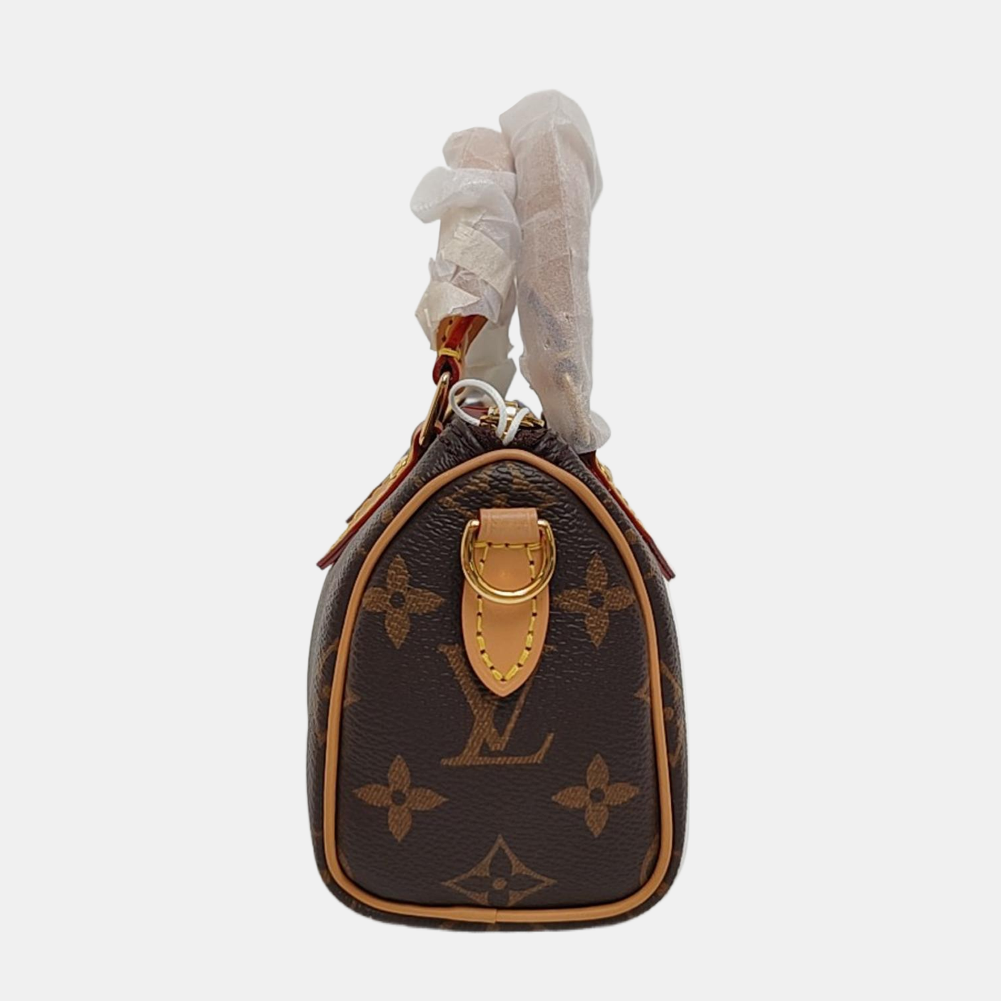 SPEEDY Nano Monogram Coated Canvas Brown