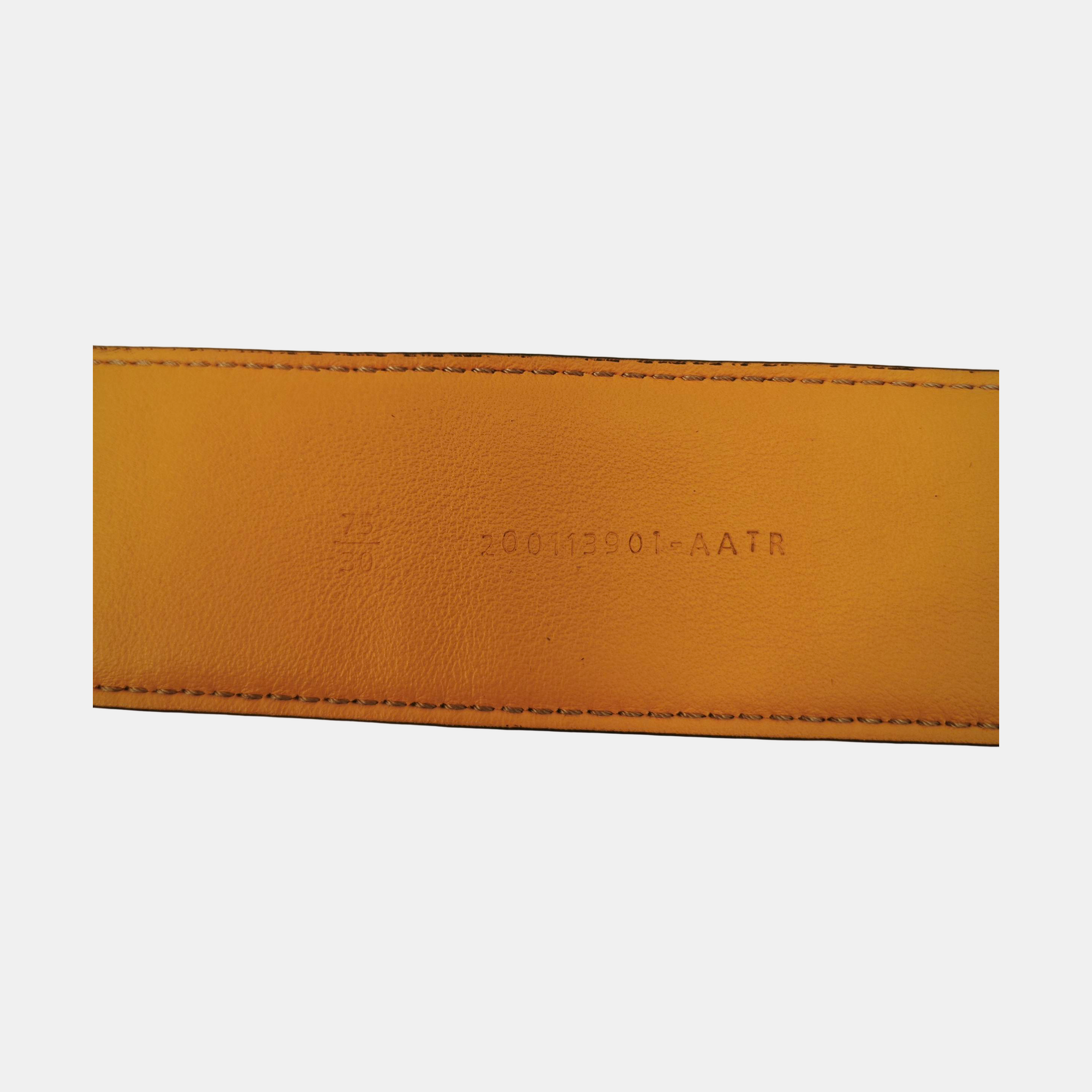 Leather Belt Yellow