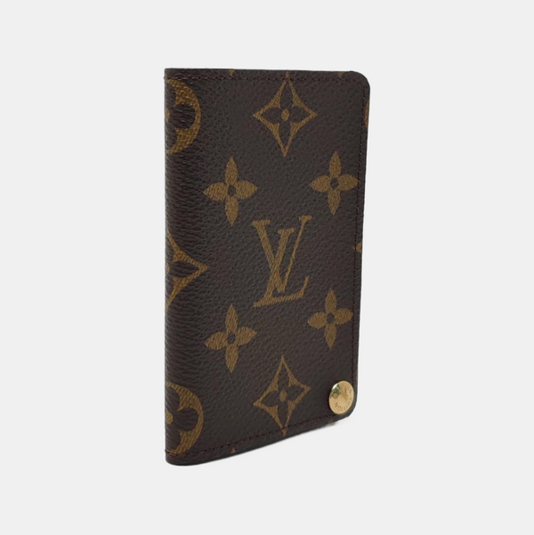 Monogram Coated Canvas Card Holder Brown