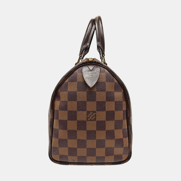 SPEEDY 25 Damier Ebene Coated Canvas Brown