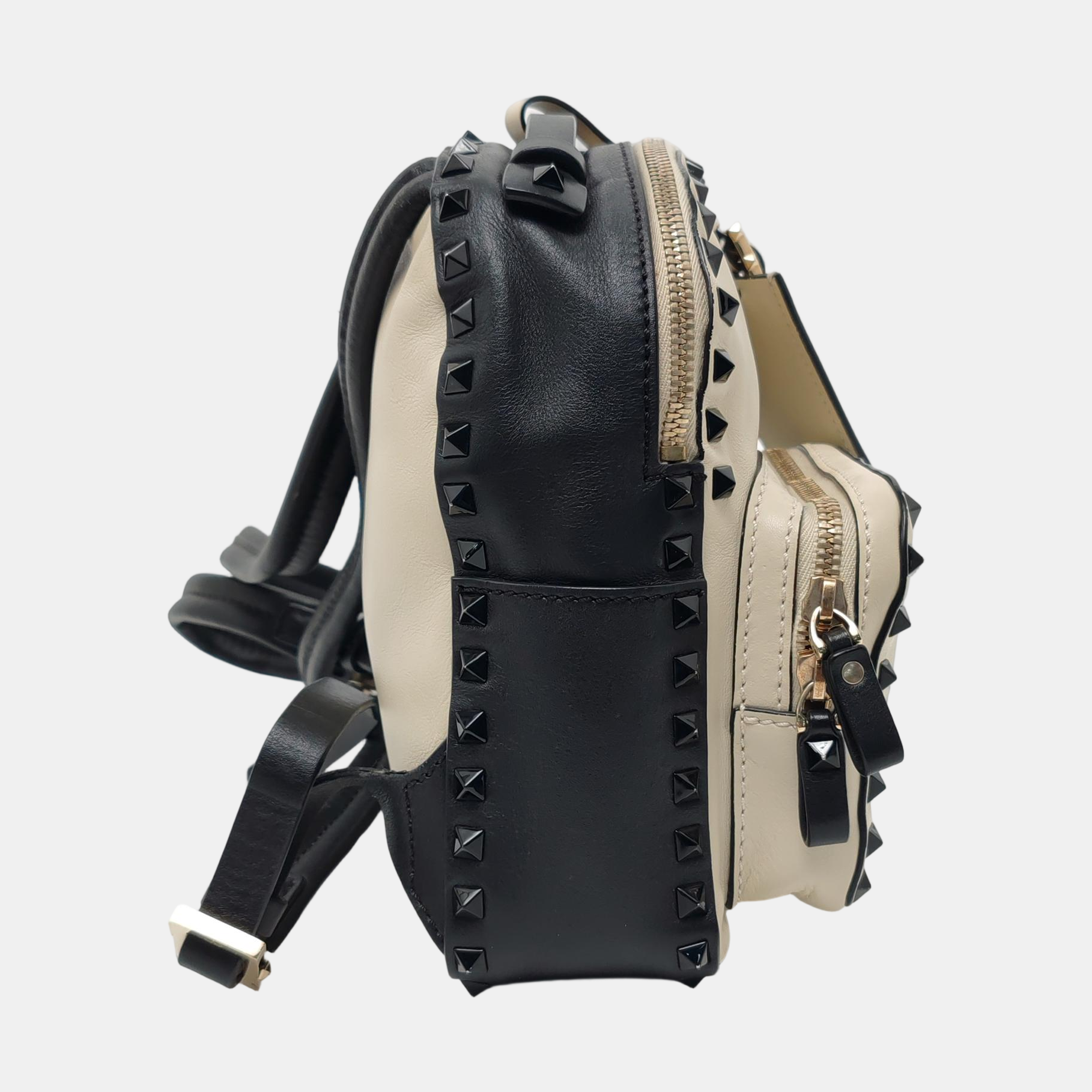 Rockstud Calfskin Beige