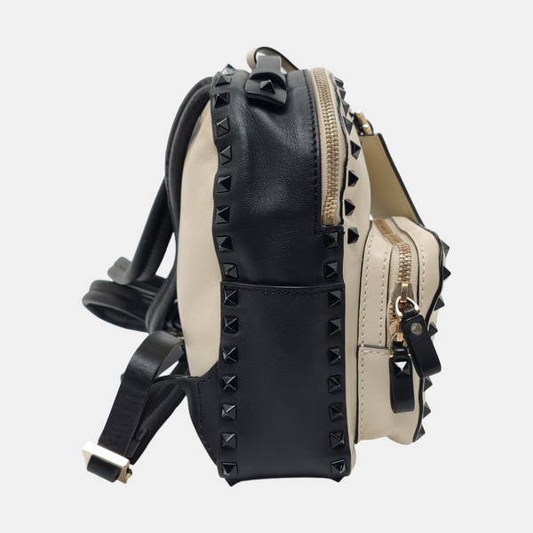 Rockstud Calfskin Beige