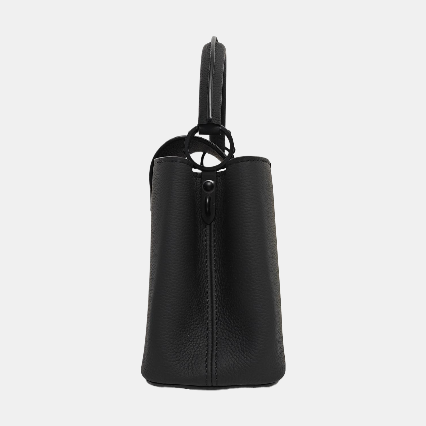 CAPUCINES MM Calfskin Black