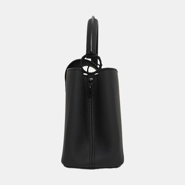 CAPUCINES MM Calfskin Black