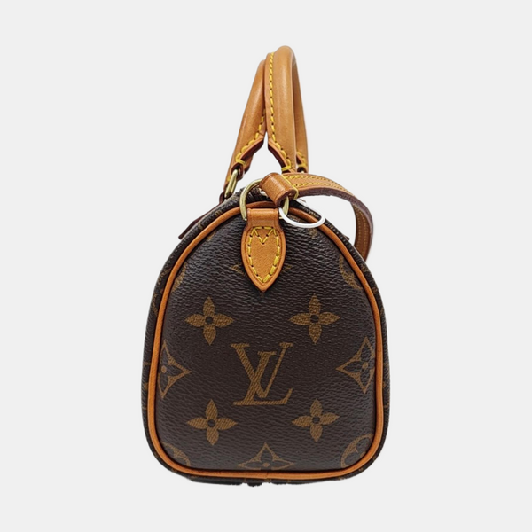 SPEEDY Nano Monogram Coated Canvas Brown