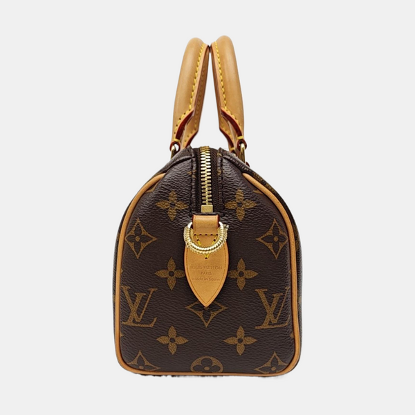 SPEEDY 20 Monogram Coated Canvas Brown
