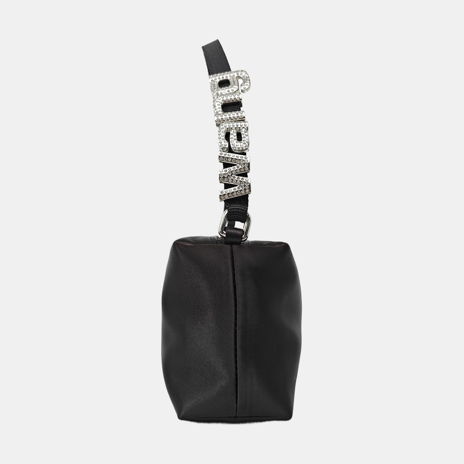 Fabric Top Handle Bag Black