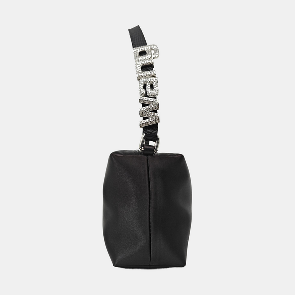 Fabric Top Handle Bag Black