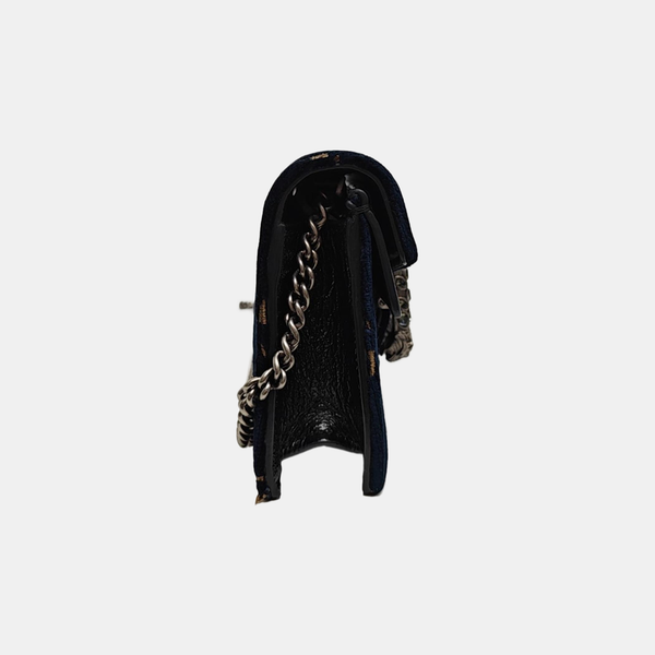 Dionysus Super Mini Monogram Velvet Blue