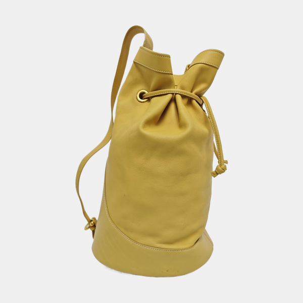 Calfskin Bucket Bag Yellow
