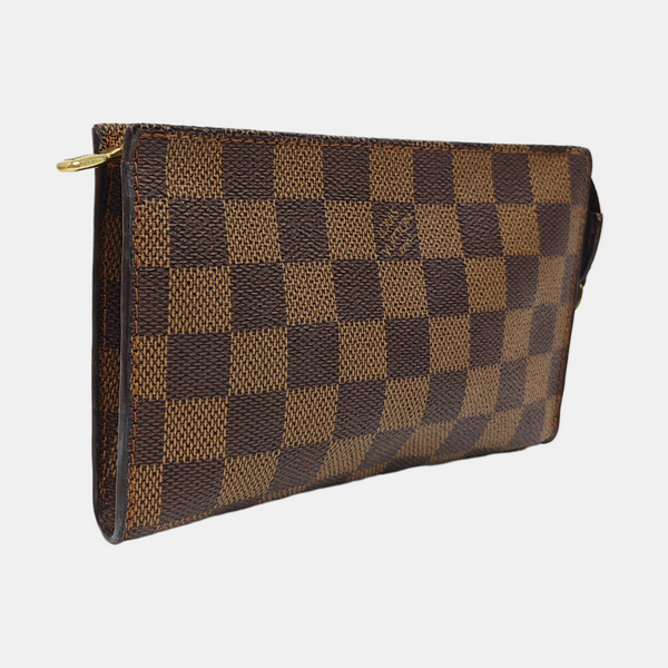 BUCKET Damier Ebene Coated Canvas Brown