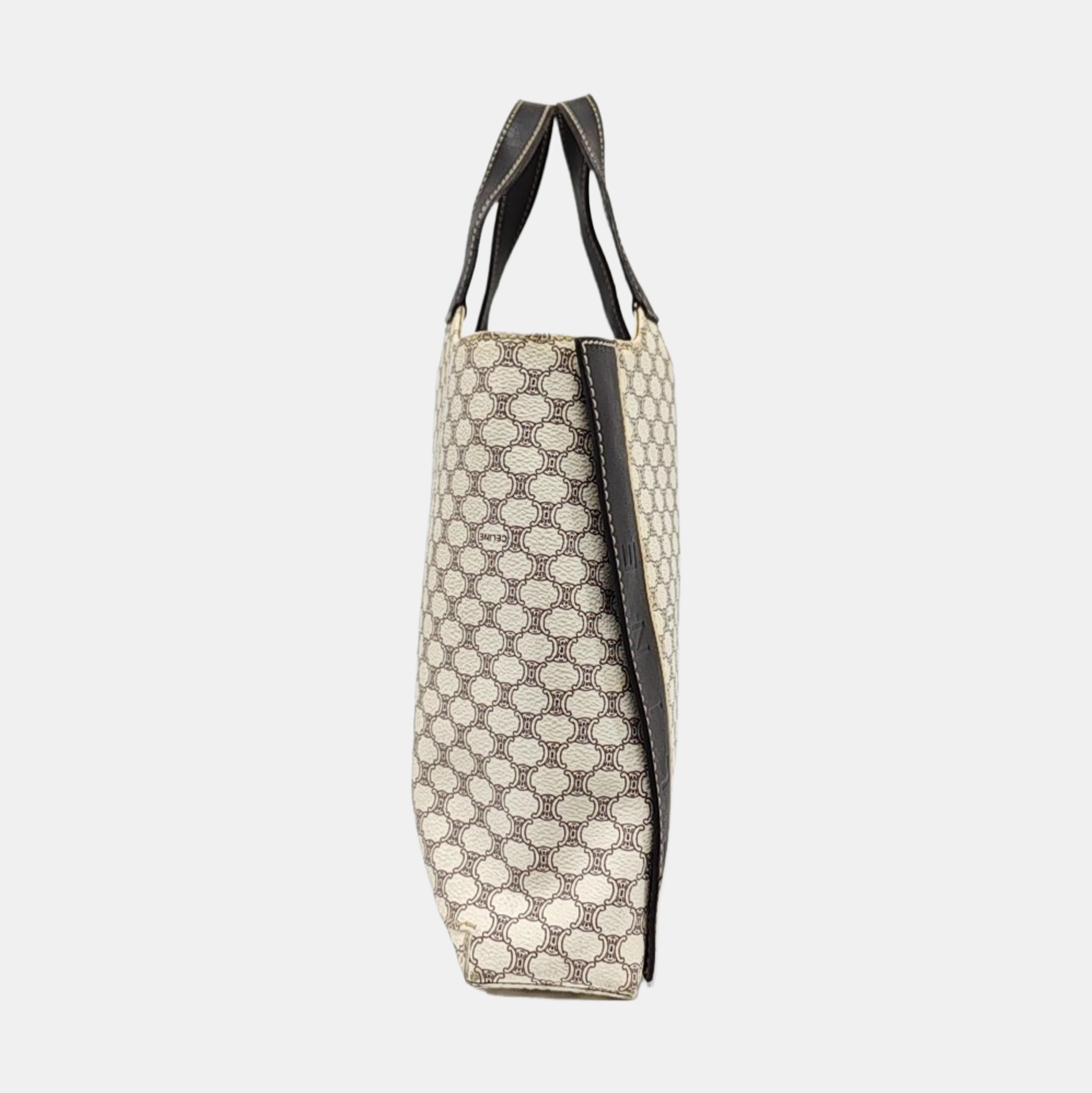 Coated Canvas Tote Bag White
