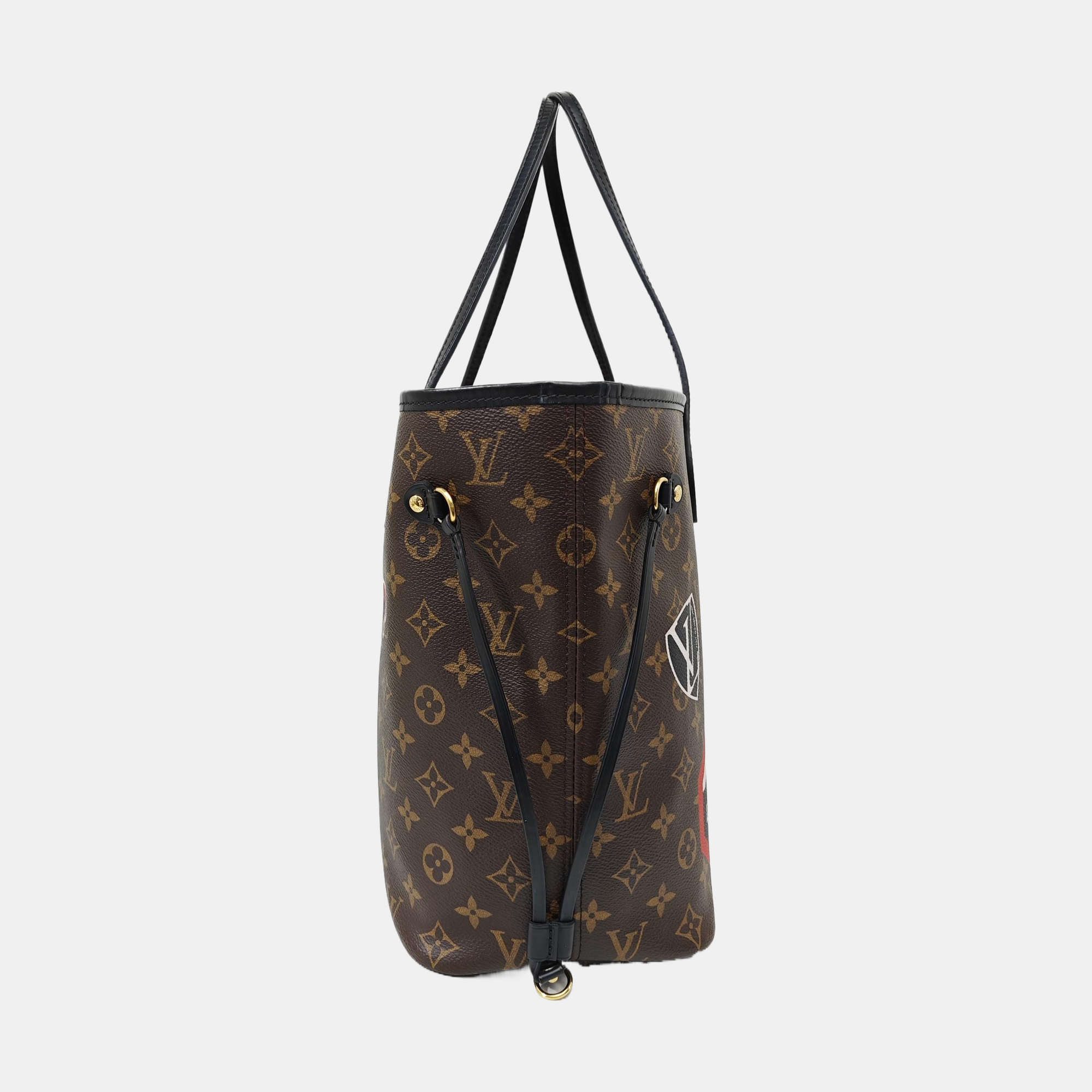 NEVERFULL MM Monogram Coated Canvas Brown