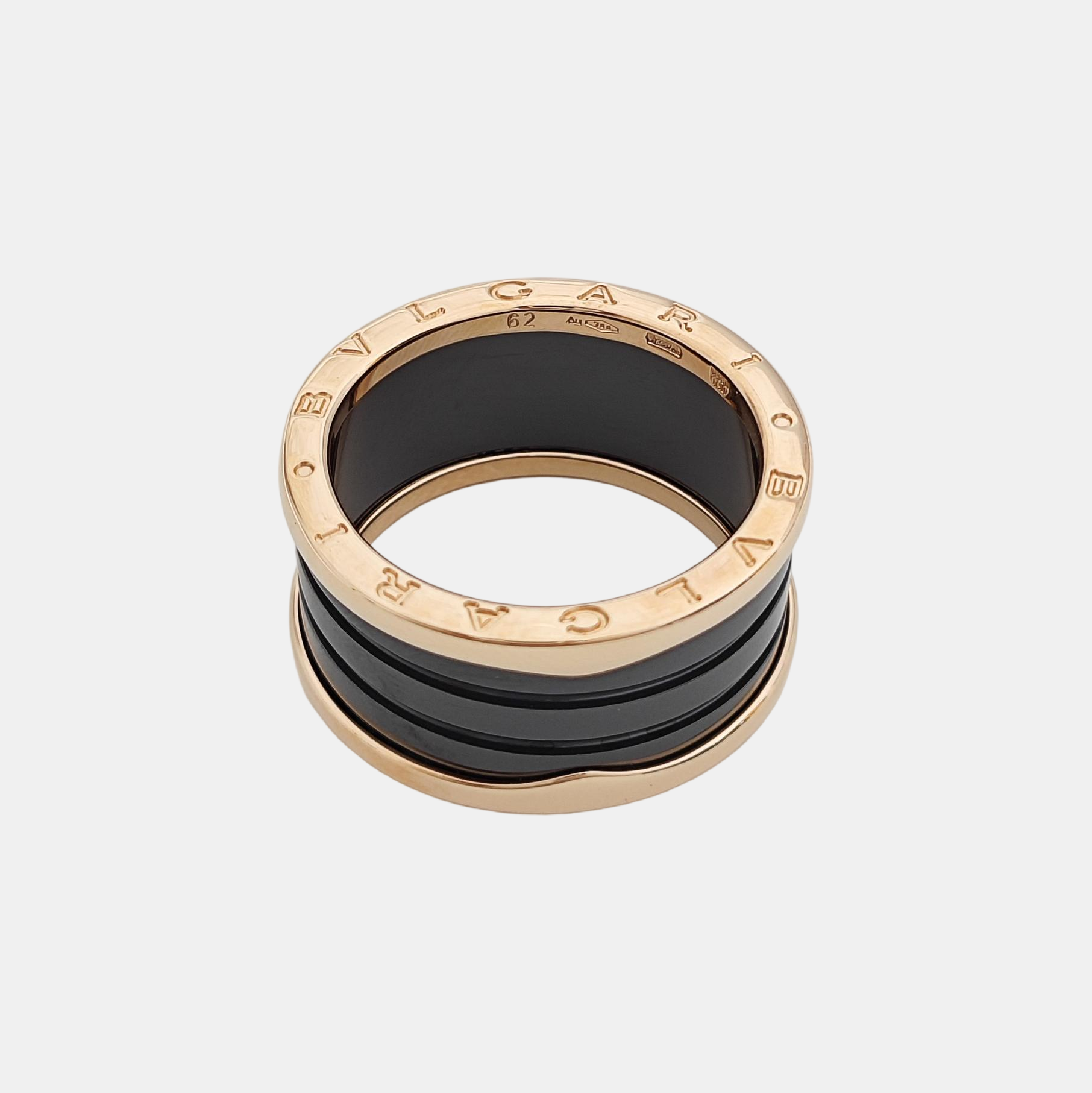 B.ZERO1 18k Rose Gold Ring EU 62