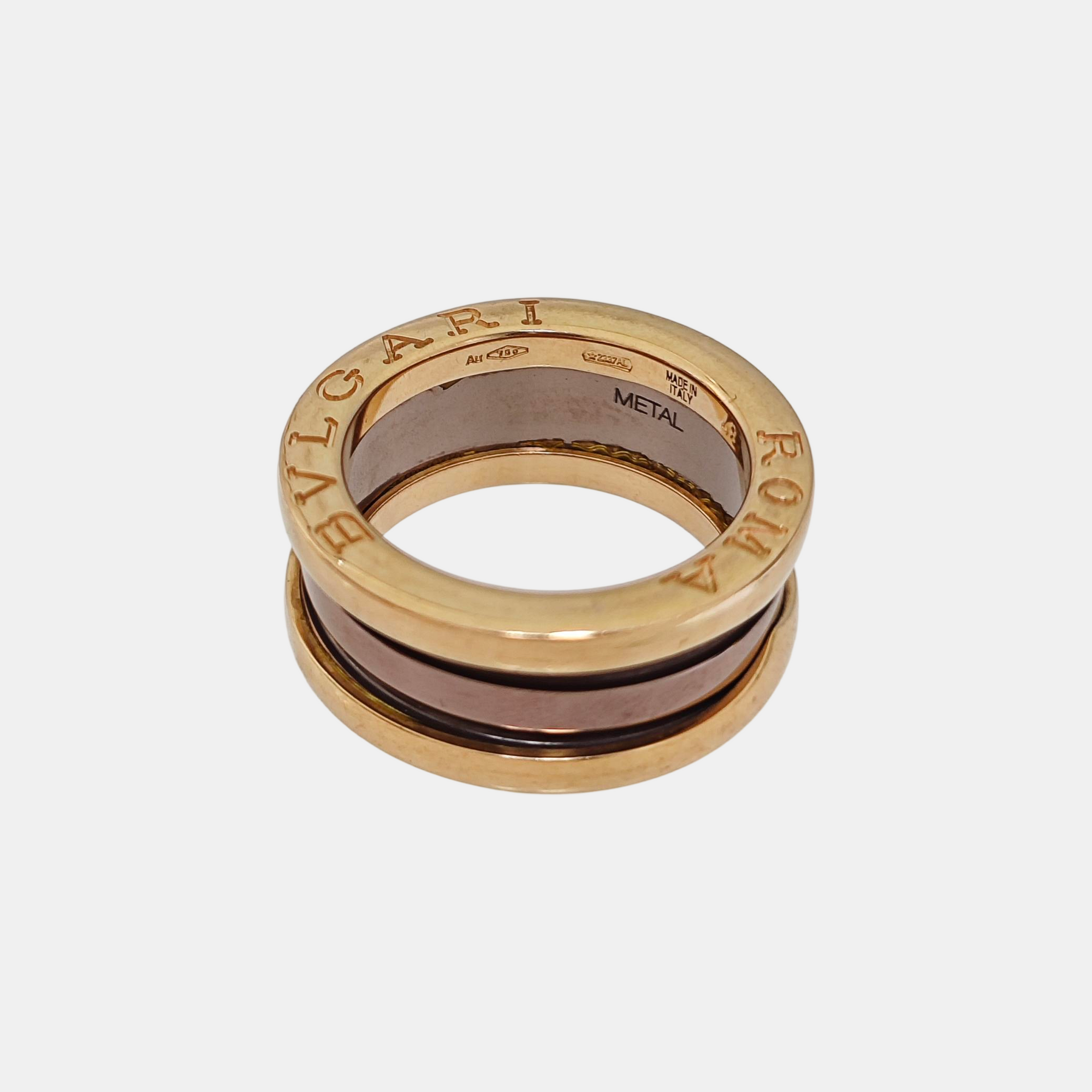 B.ZERO1 18k Rose Gold Ring EU 48