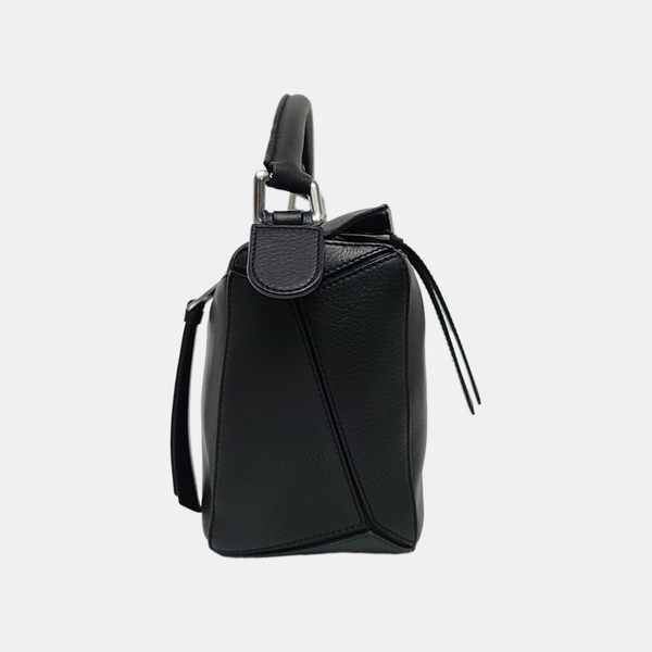 Puzzle Edge Small Calfskin Black