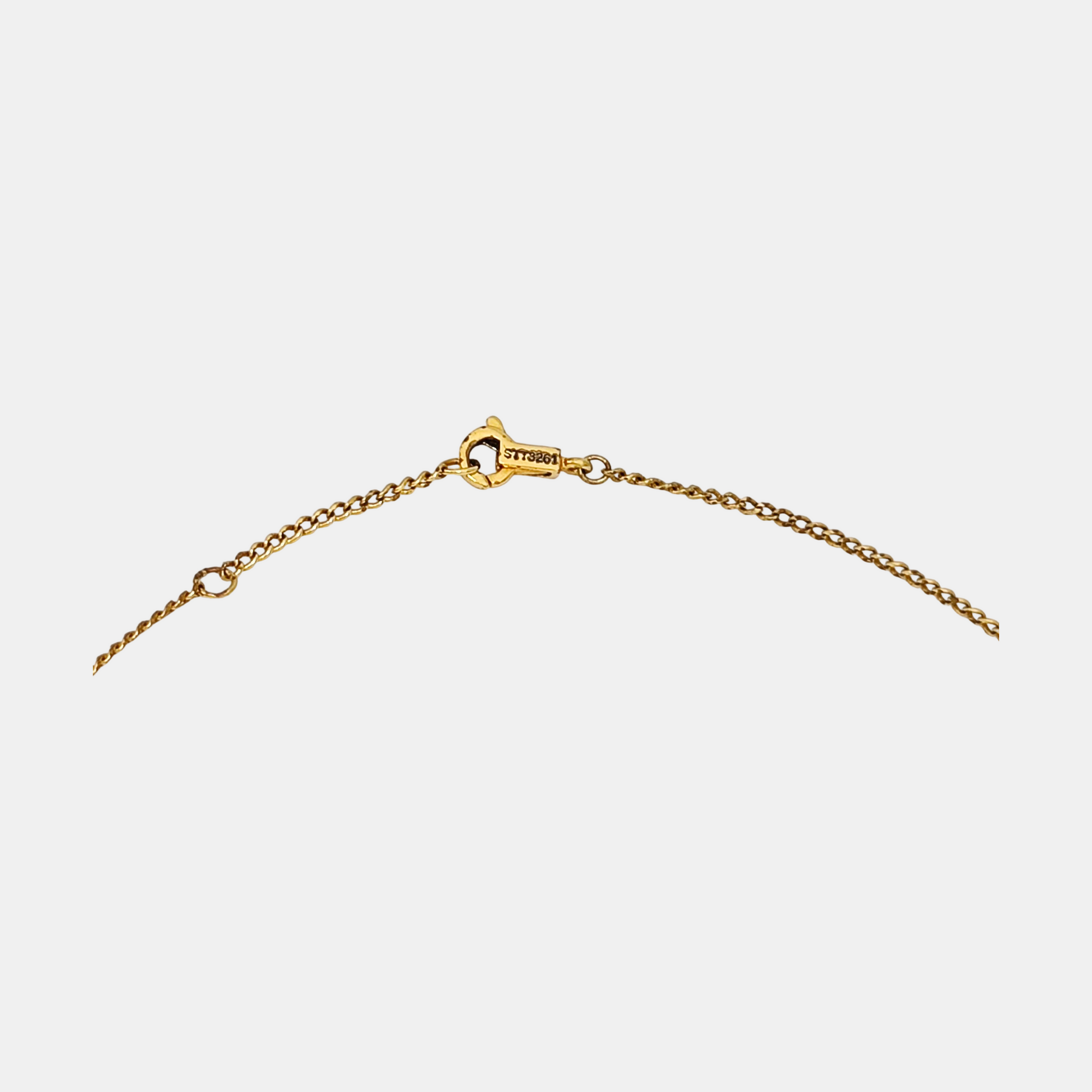 ALPHABET Crystal Gold Necklace