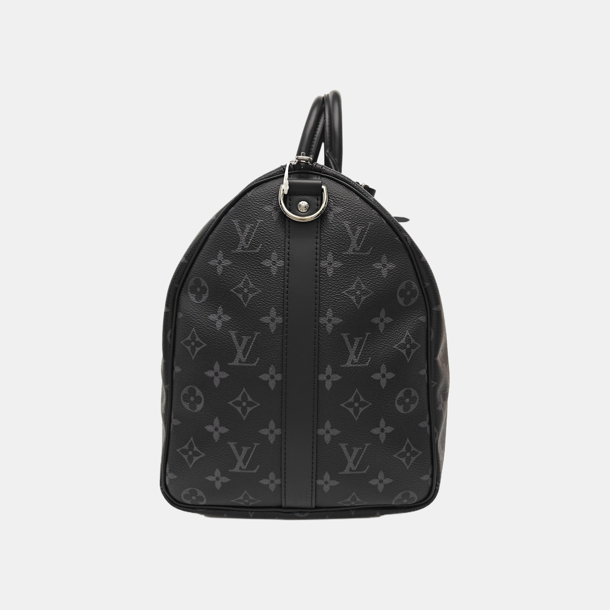 KEEPALL 45 Monogram Coated Canvas Black