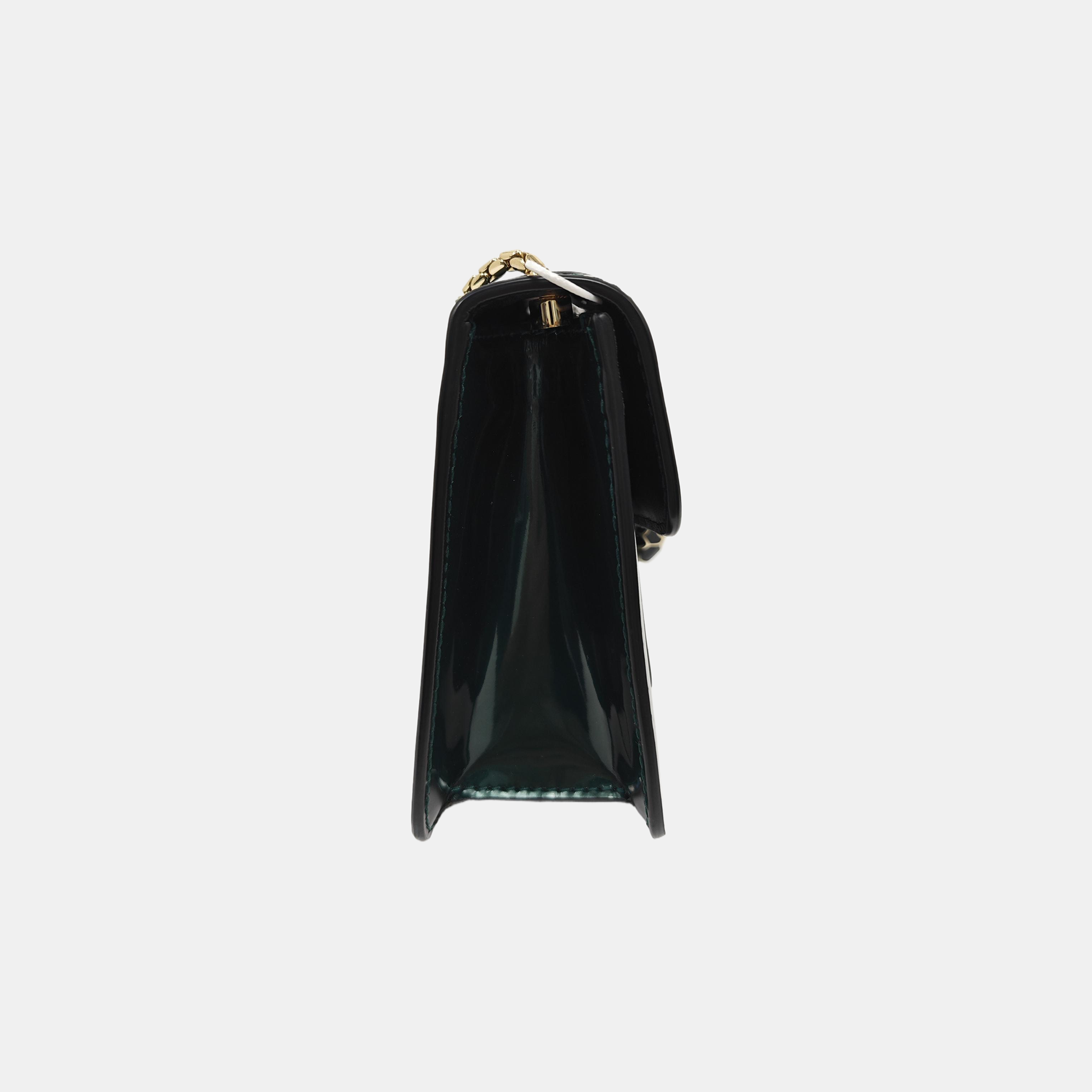 SERPENTI FOREVER Small Patent Leather Green