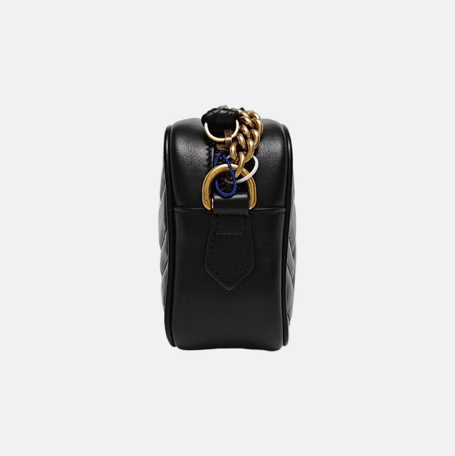 GG Marmont Mini Quilted Calfskin Black