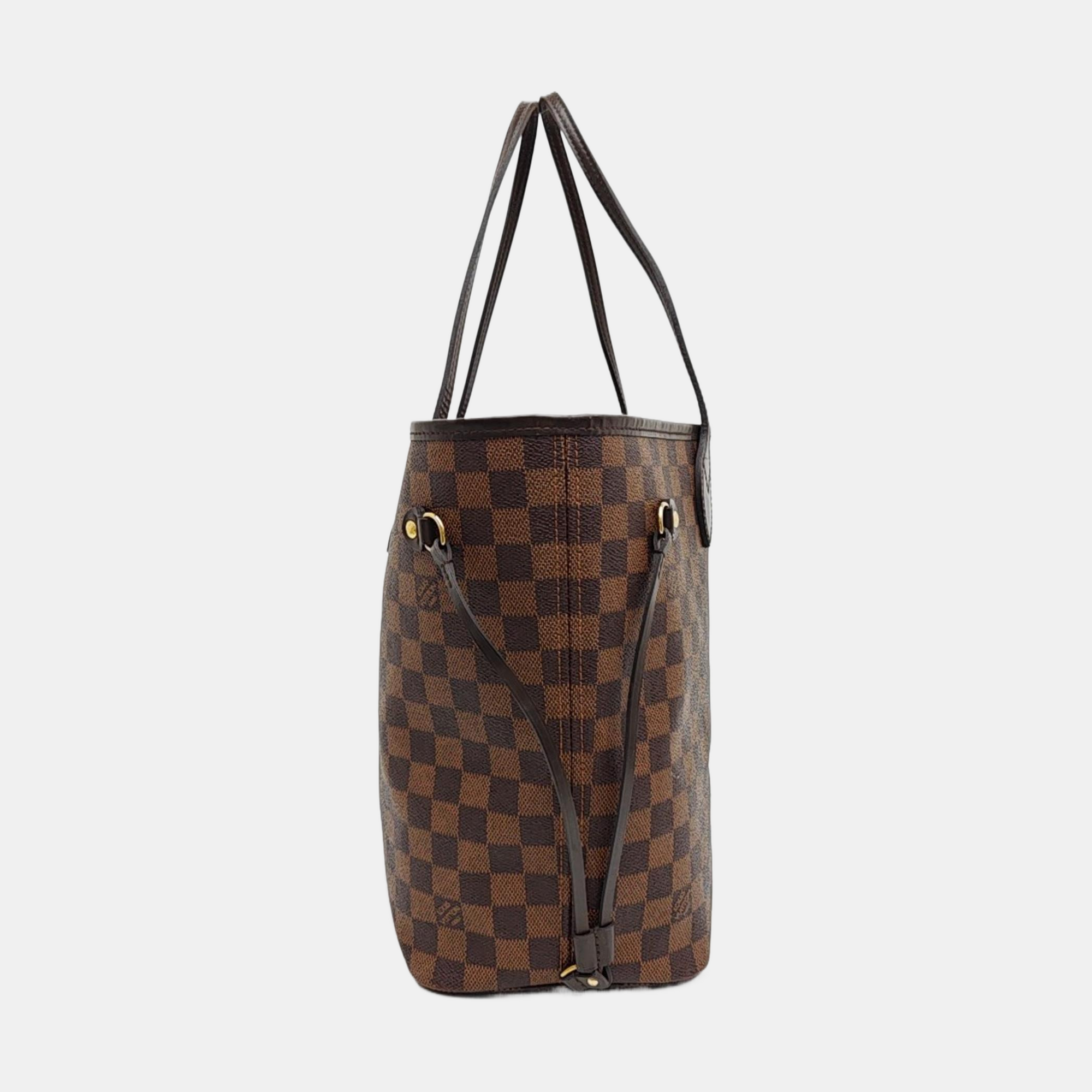NEVERFULL MM Damier Ebene Coated Canvas Brown