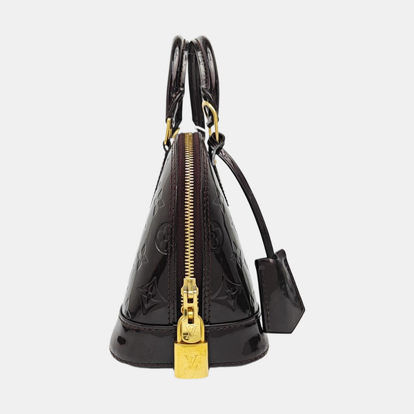 ALMA BB Monogram Patent Leather Red
