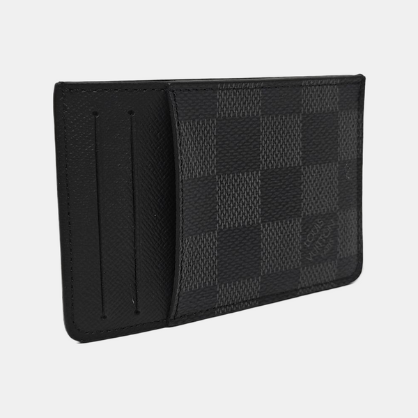 Néo Damier Graphite Coated Canvas Gray Card Holder