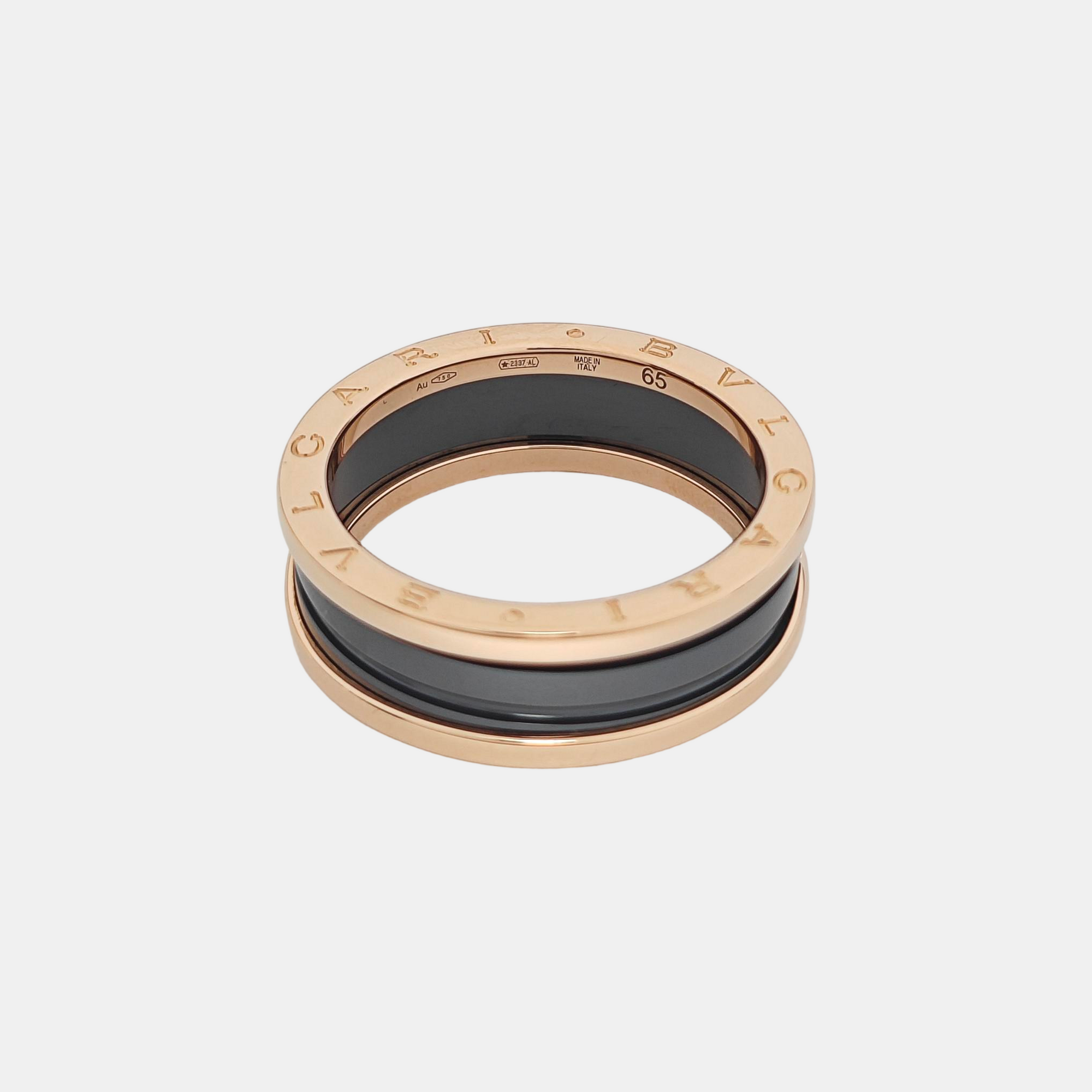 B.ZERO1 18k Rose Gold Ring EU 65