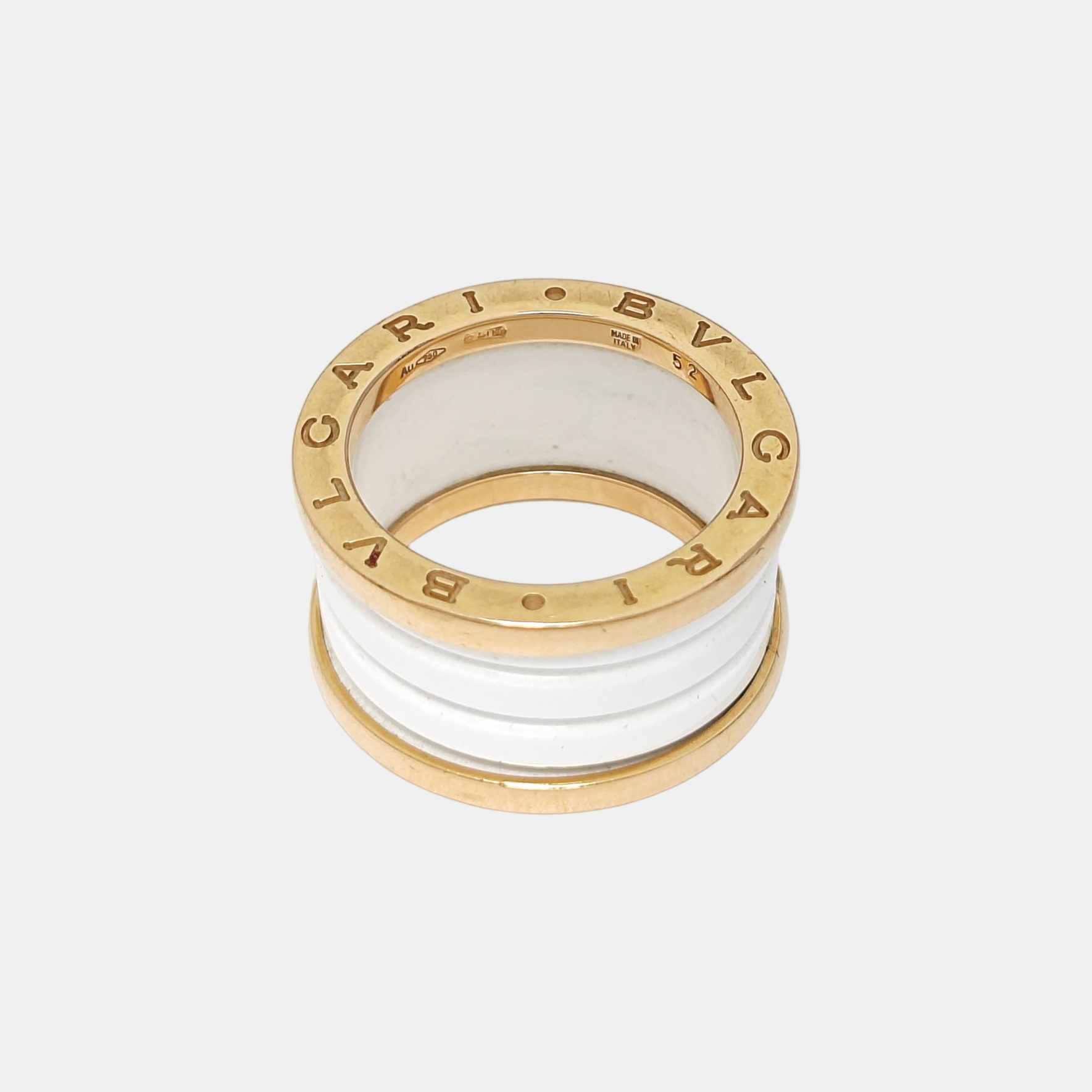 B.ZERO1 18k Rose Gold Ring EU 52
