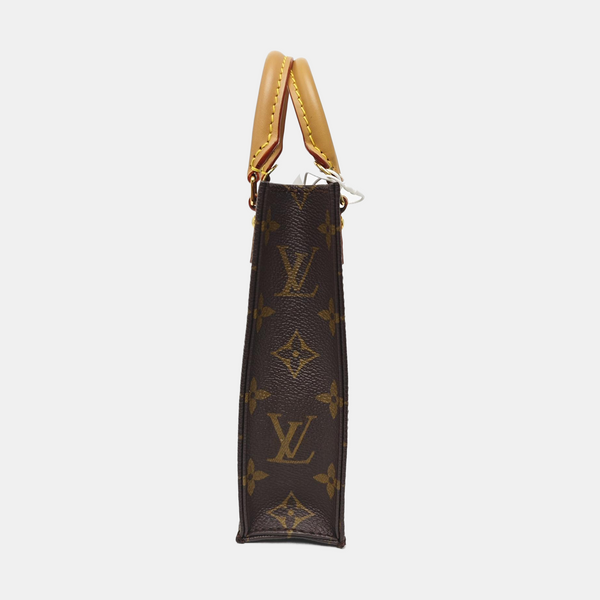SAC PLAT Mini Monogram Coated Canvas Brown