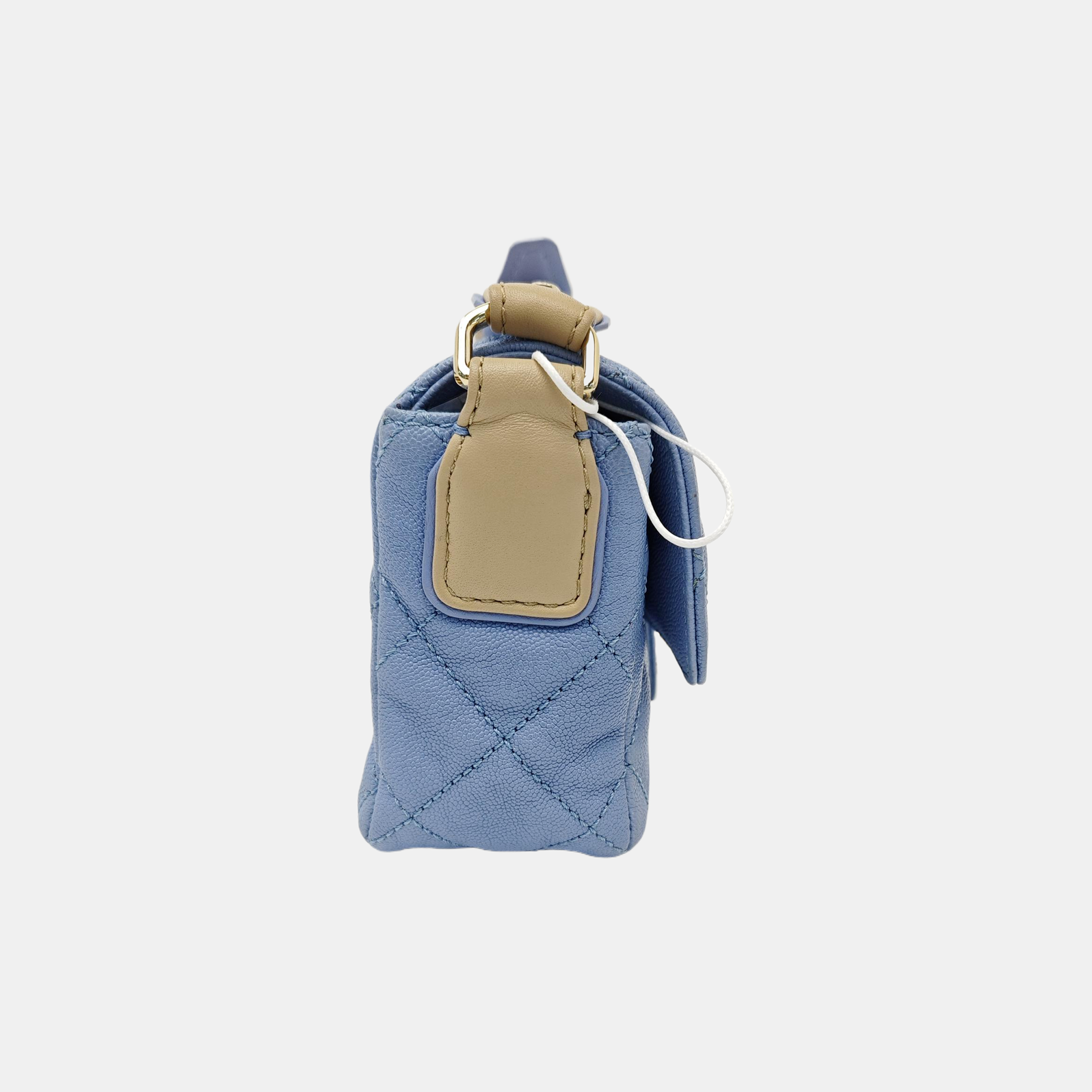 CLASSIC FLAP Mini Quilted Calfskin Blue