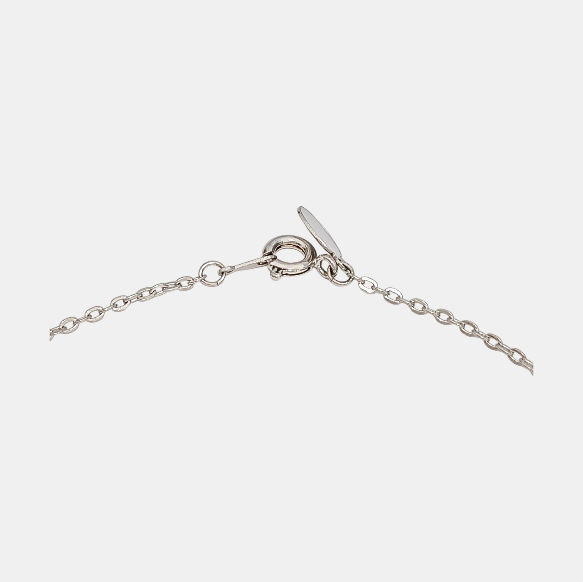 G Chain Metal Silver Necklace