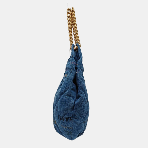 Quilted Fabric Blue