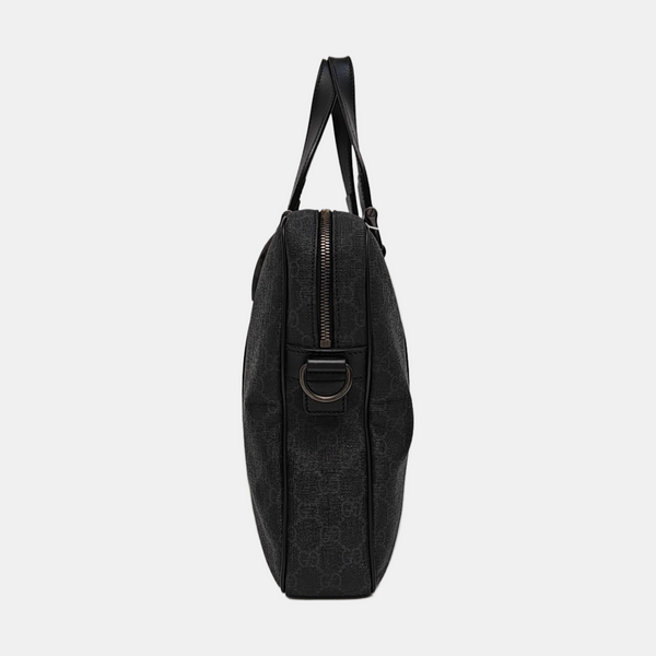 Monogram Coated Canvas Top Handle Bag Black