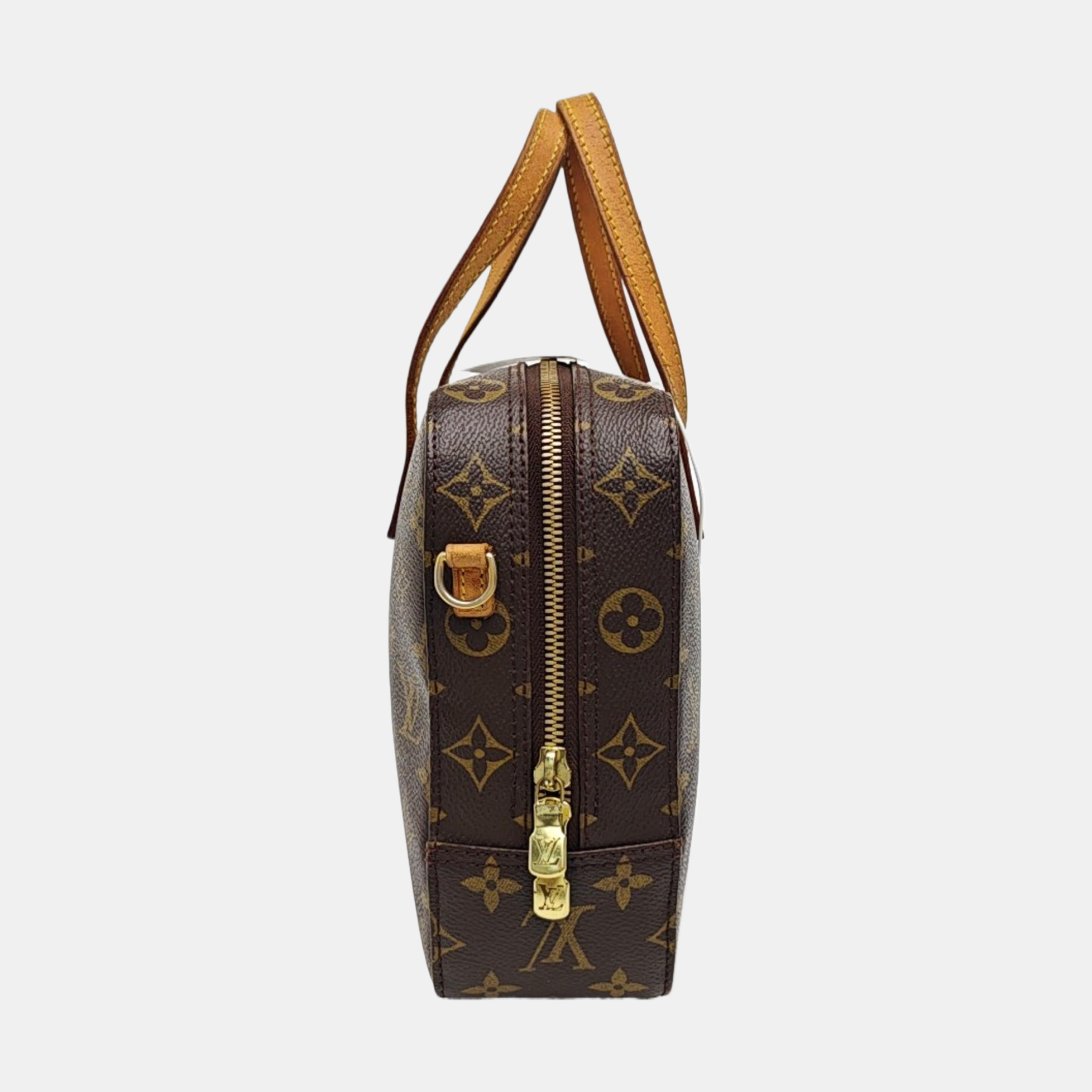SPONTINI Monogram Coated Canvas Brown