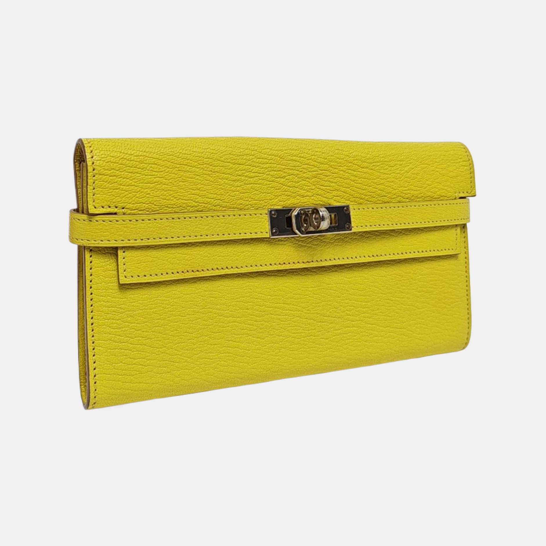 Kelly 19 Chèvre Mysore Yellow Wallet