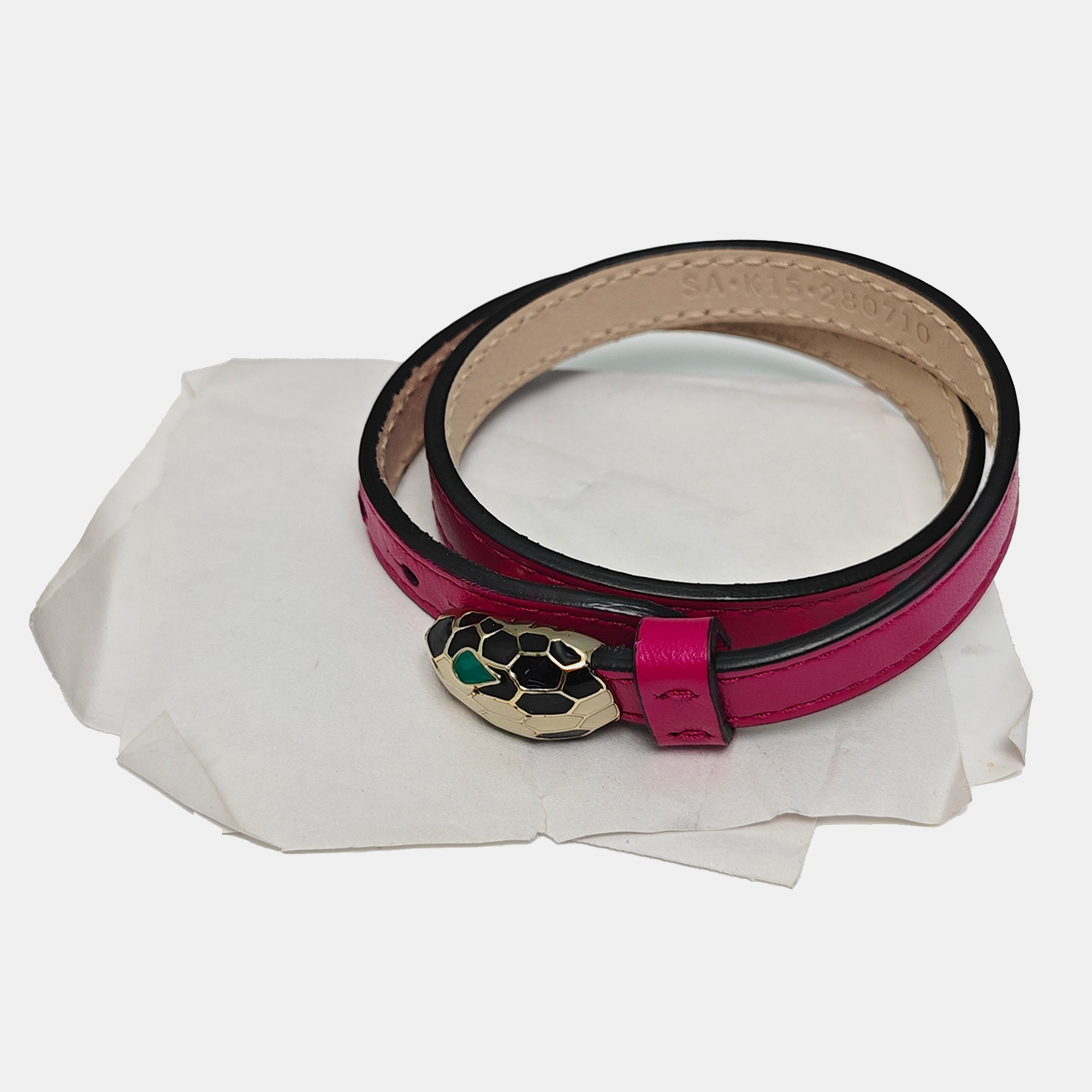 SERPENTI Leather Red Bracelet