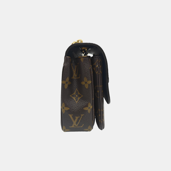 MARCEAU Monogram Coated Canvas Brown