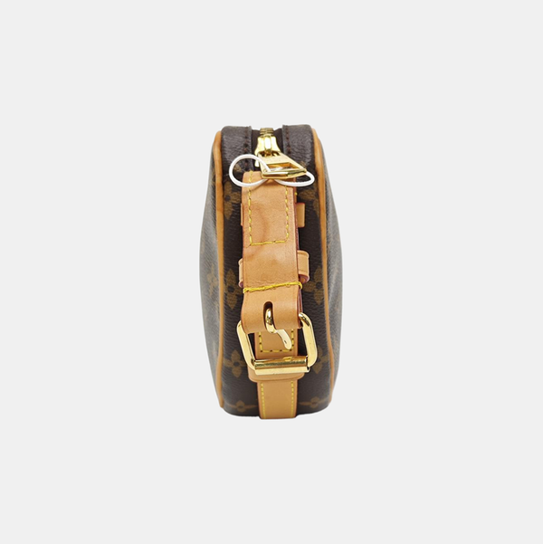 CROISSANT Monogram Coated Canvas Brown